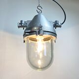 Silver cast aluminium explosion proof lamp, 1960