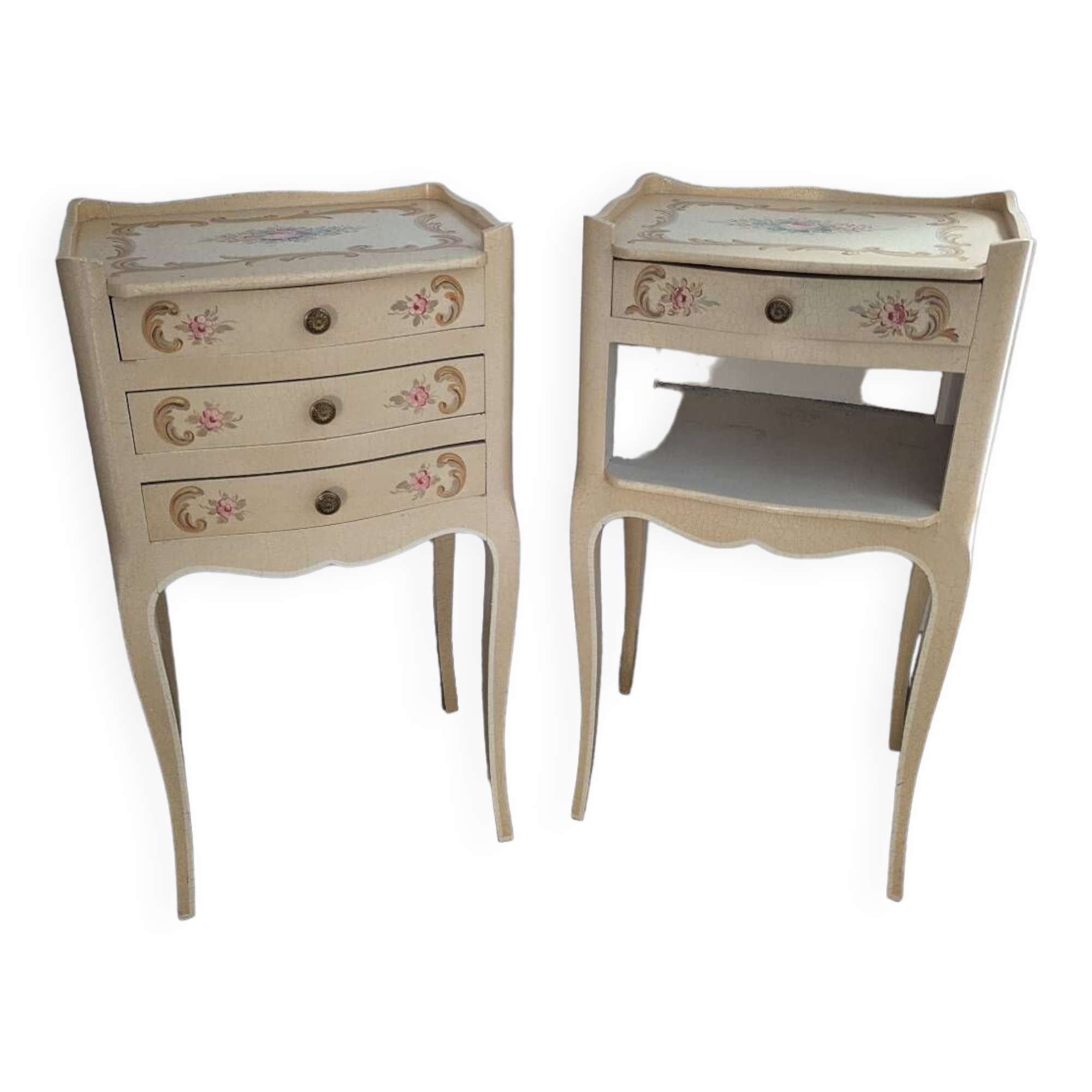 Pair of Venetian bedside tables