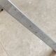 Vintage chrome side table with s smoked glass top