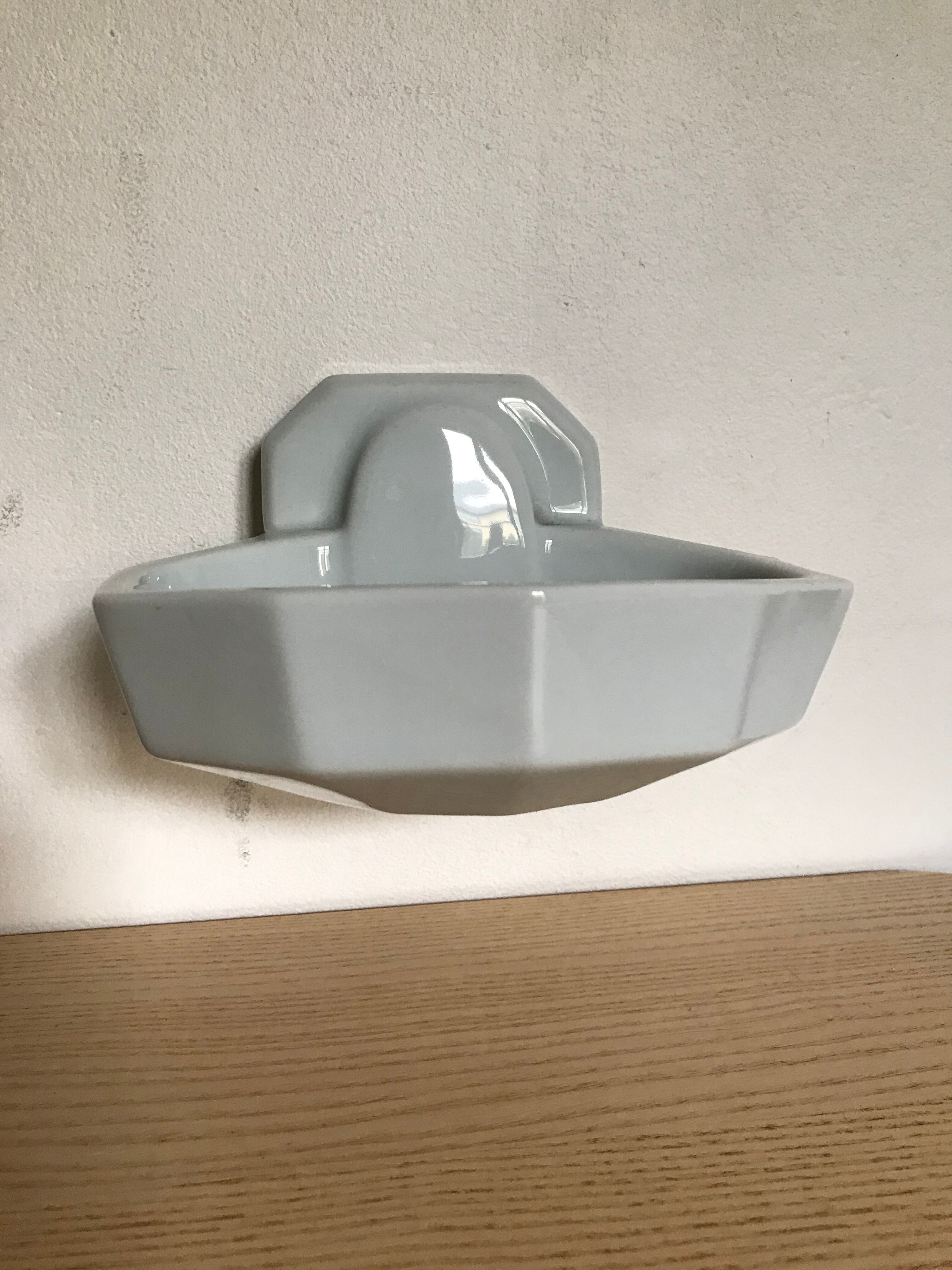 Porcelain soap holder