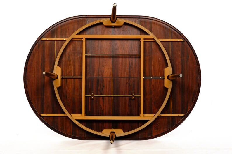 Landscape table by Niels Otto Moller rosewood on plywood