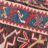 Tapis ancien caucasien karabagh fait main 115x270 cm