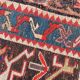 Ancient Caucasian carpet Karabakh handmade 115x270 cm