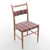 Set of 4 Scandinavian chairs by Yngve Ekstrom, Paul Smith fabric