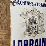 Enamelled plate "milking machines "