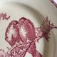 Set de 9 assiettes en faience 19e oiseaux Longwy