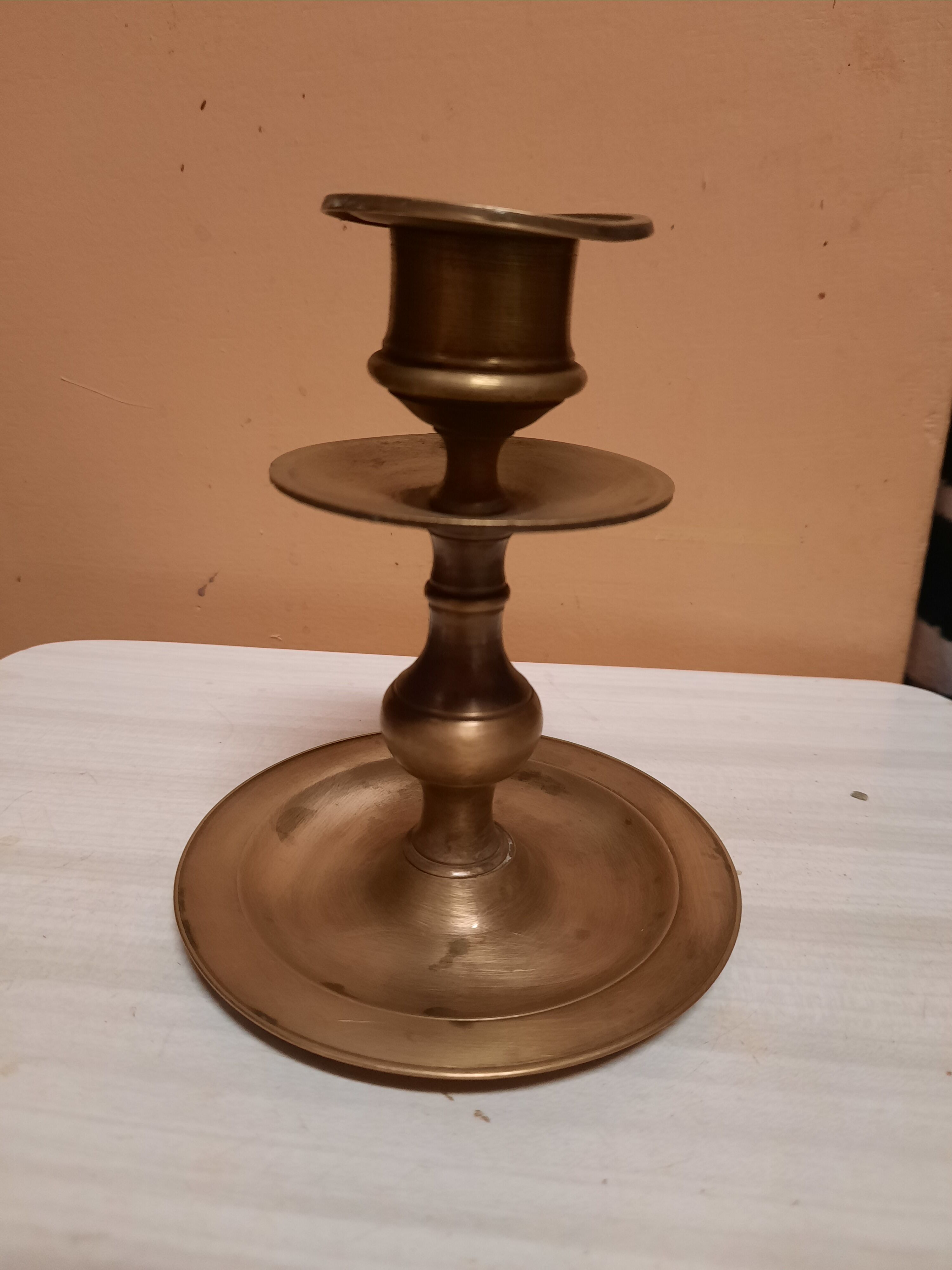Golden candle holder