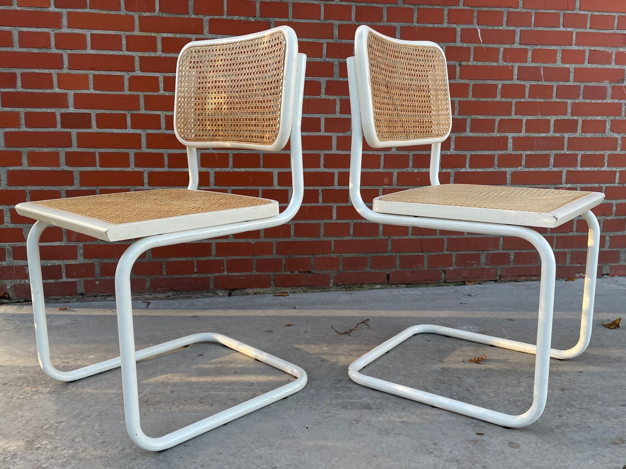Suite of 4 chairs Cesca by Marcel Breuer made in Italy