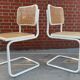 Suite of 4 chairs Cesca by Marcel Breuer made in Italy