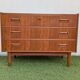 Danish vintage Scandinavian commode Tibergaard in teak from the 1960s.