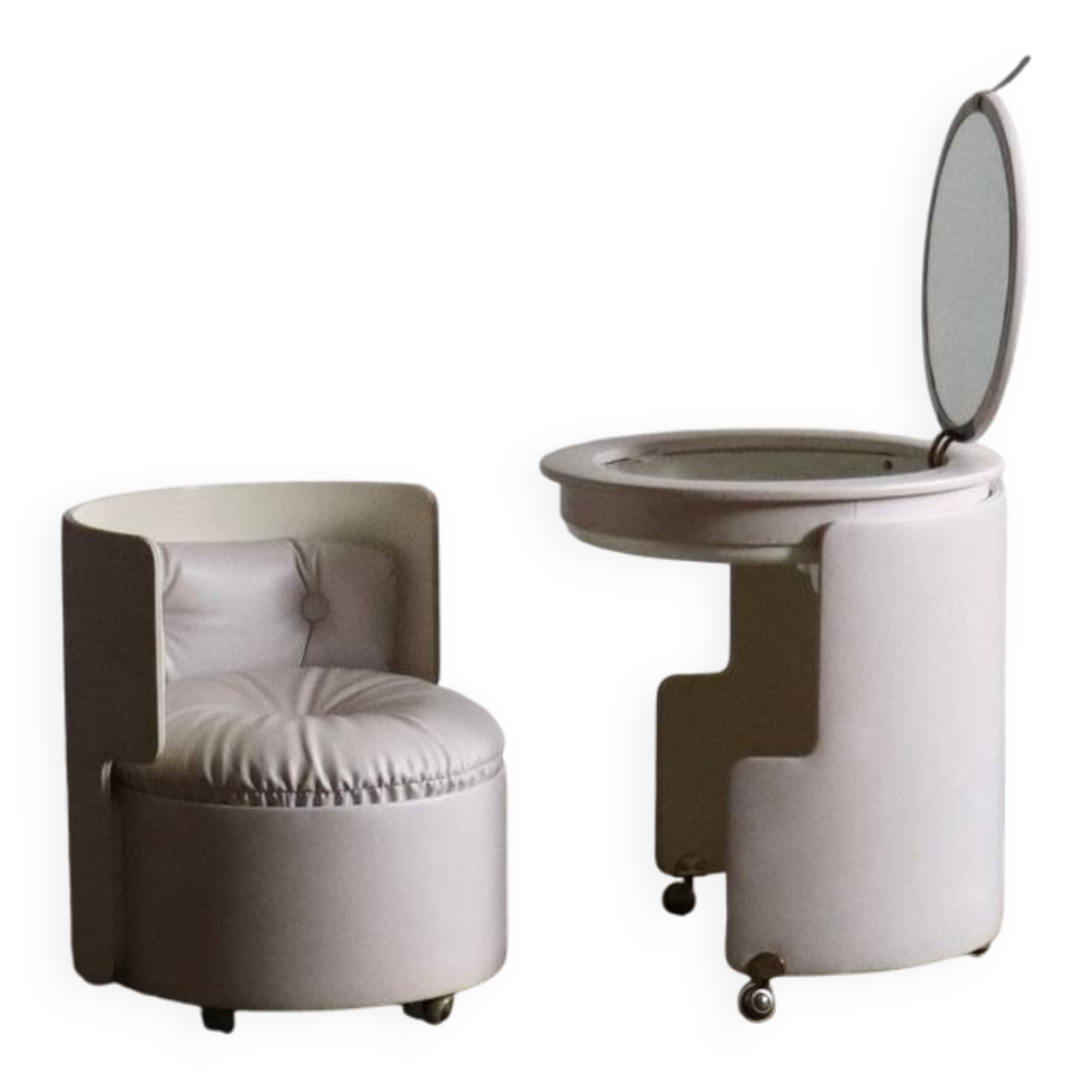 Coiffeuse Dilly Dally de Luigi Massoni, Poltrona Frau, Italie 1968