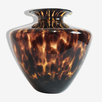 Vintage 80s / 90s spotted vase, Murano glass for Dior.