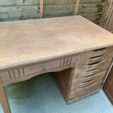 Solid oak Art Deco desk