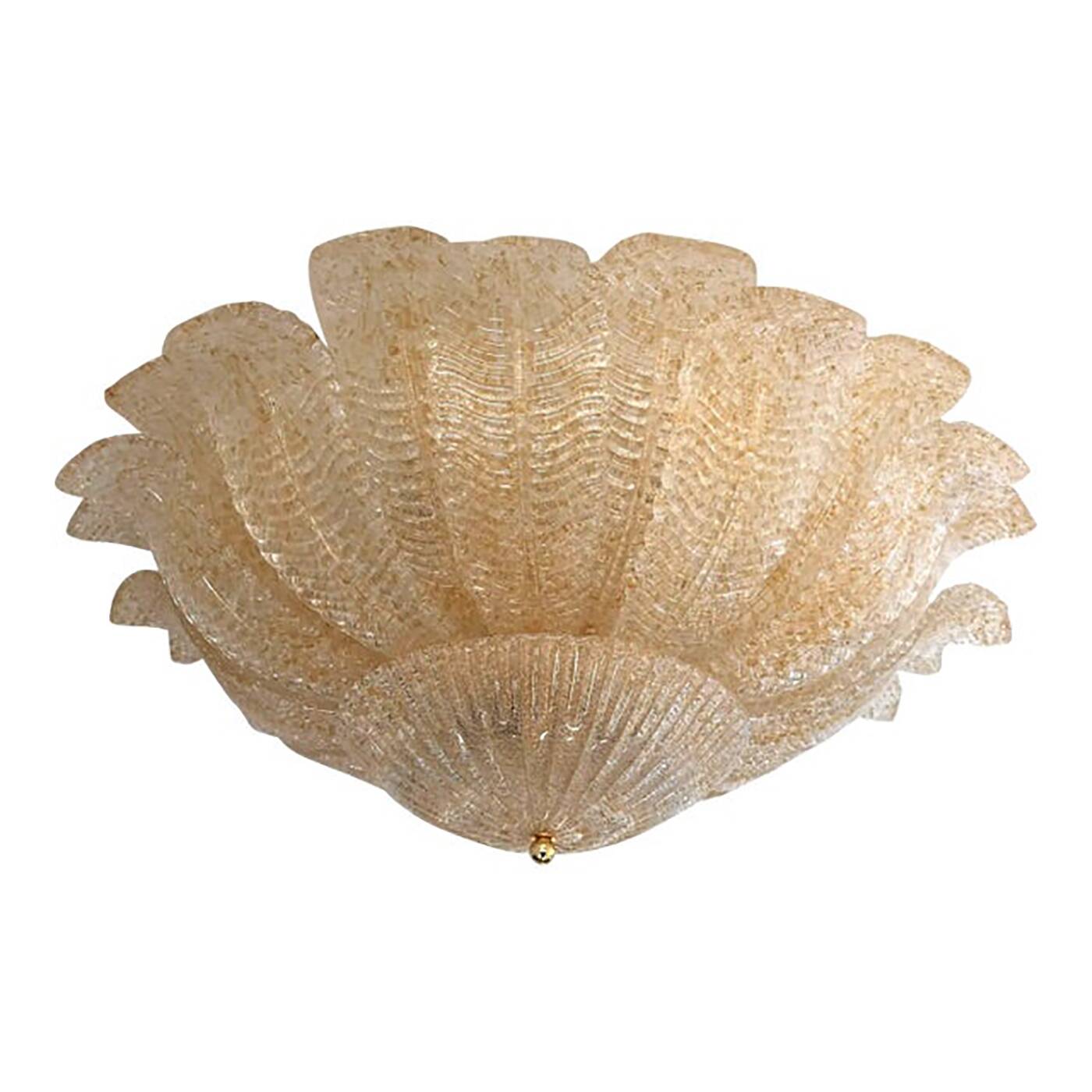 Murano Style Glass Sputnik Chandelier Flush Mount, Mazzega Zuccheri Venini