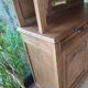 Art Deco two-body sideboard in natural chestnut.