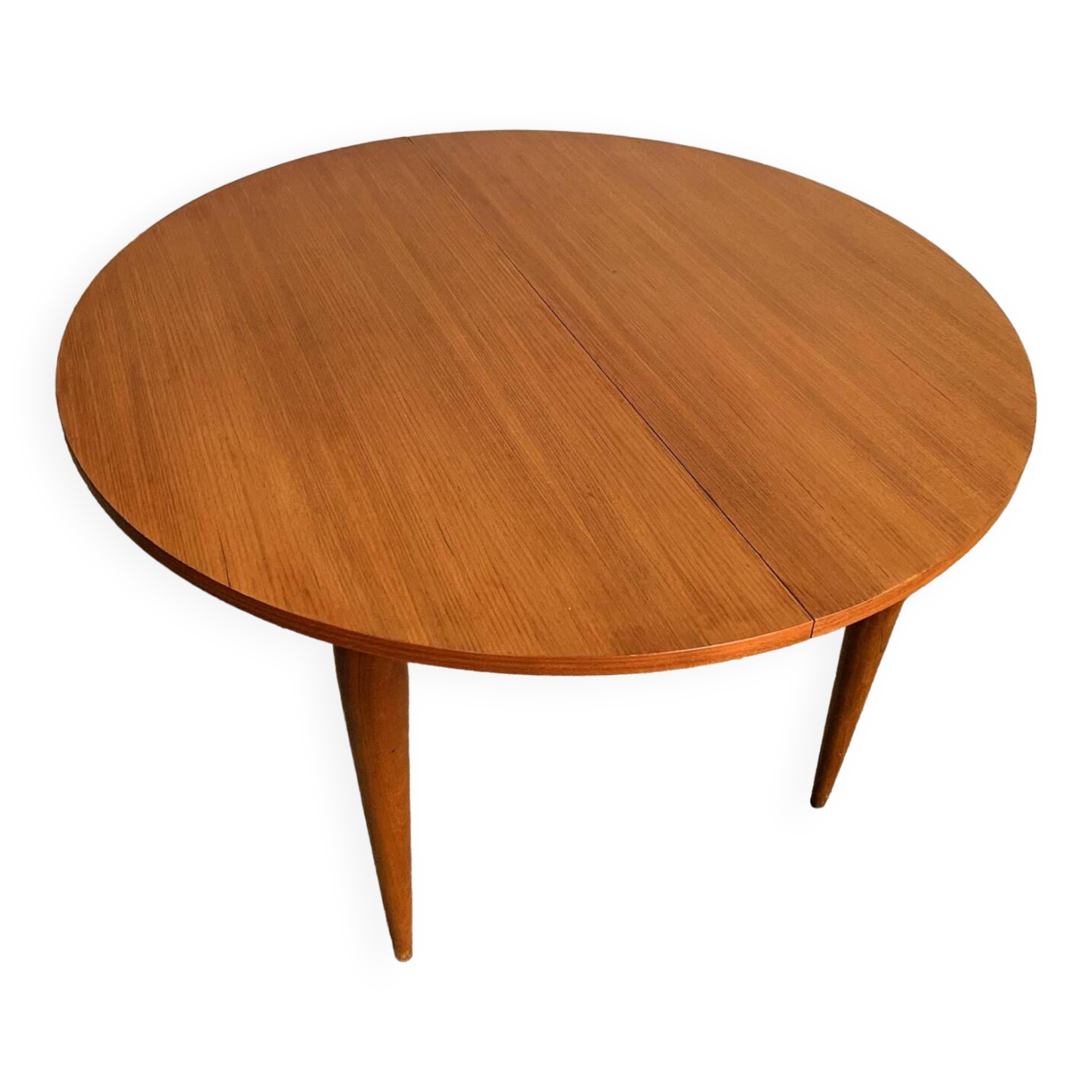 Vintage round extendable table