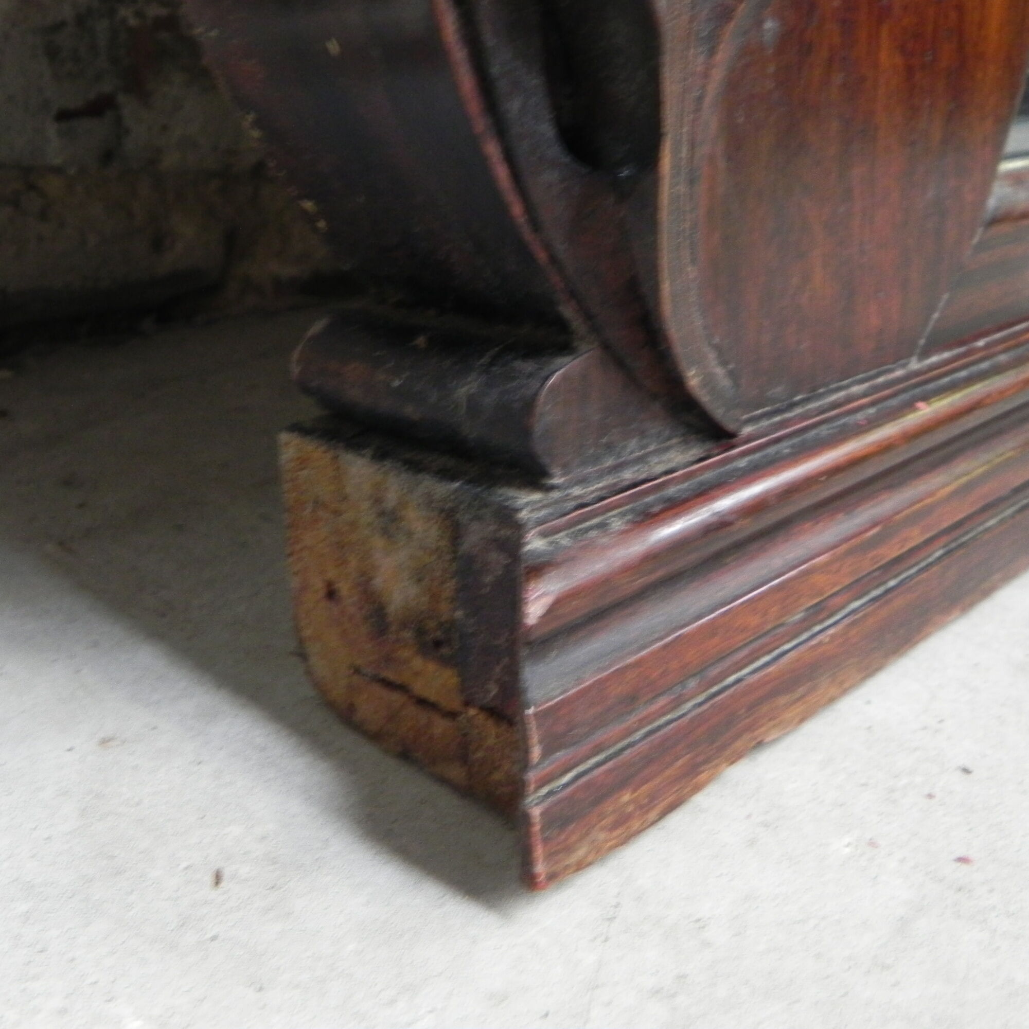 Large mahogany Art Nouveau mirror 178x220cm