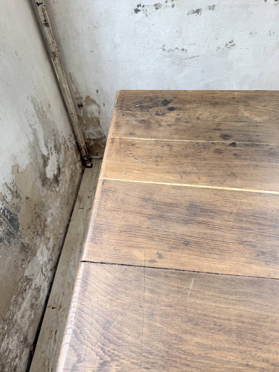 Large “square” oak farmhouse table 1950