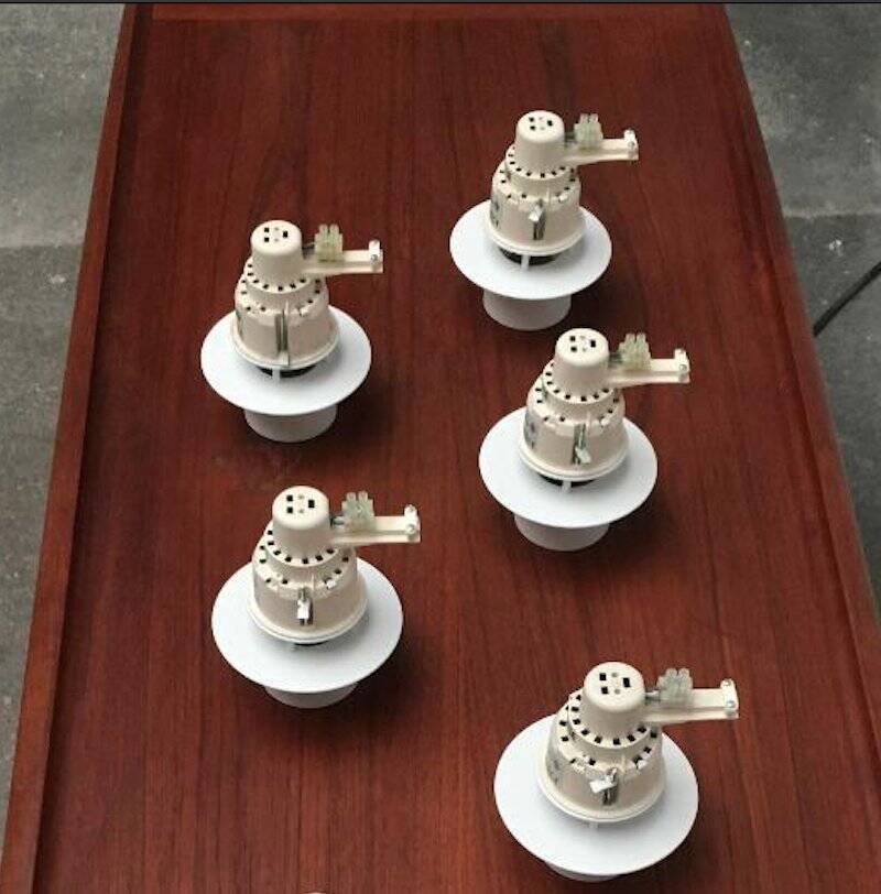 Mid-Century Danish Albertslund Mini Ceiling Lamps by Jens Møller Jensen for Louis Poulsen, Set of 5