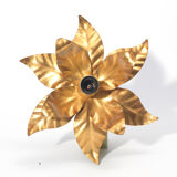 Ceiling lamp flower golden leaves