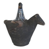 Horse and rider in ceramic by Lars Bergsten
