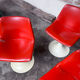 Tulip leg armchairs