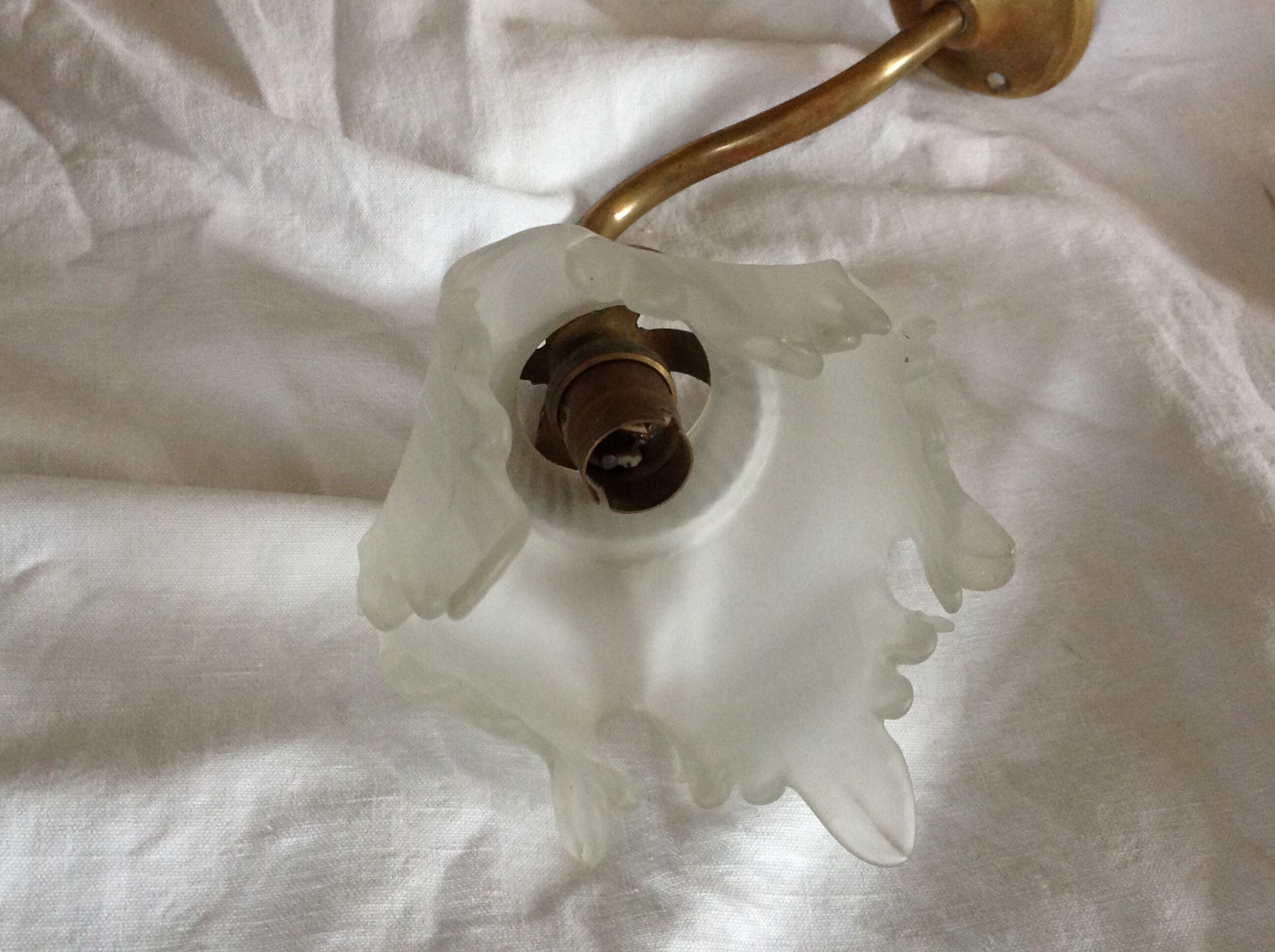 Swan collar wall sconce