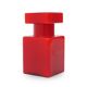 Red glass bottle by Luciano Vistosi for Vistosi, 1960s.