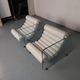 Hyaline leather and glass armchair by Fabio Lenci for Stendig Italy 1960s