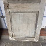 Old fir shuttered door