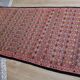 Grand tapis kilim ancien aux motifs géométriques tribaux 260 x 130 cm