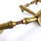 2 pairs of modernist solid brass door handles 1950–1960