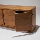 Solid elm sideboard, 1970s