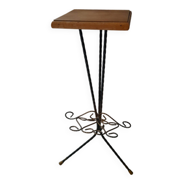 Vintage magazine holder pedestal