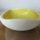 Keramos ceramic trinket tray in white and yellow, 1950s/60s