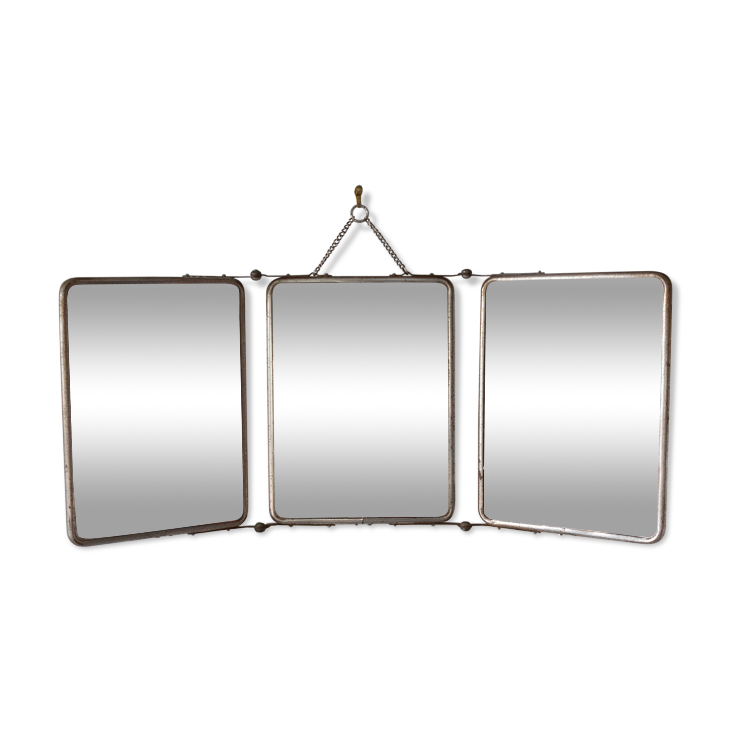 Barber triptych mirror 49x20cm