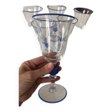 Set of 7 Paco Rabanne stemmed glasses