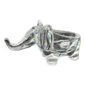 Large crystal elephant pocket tray