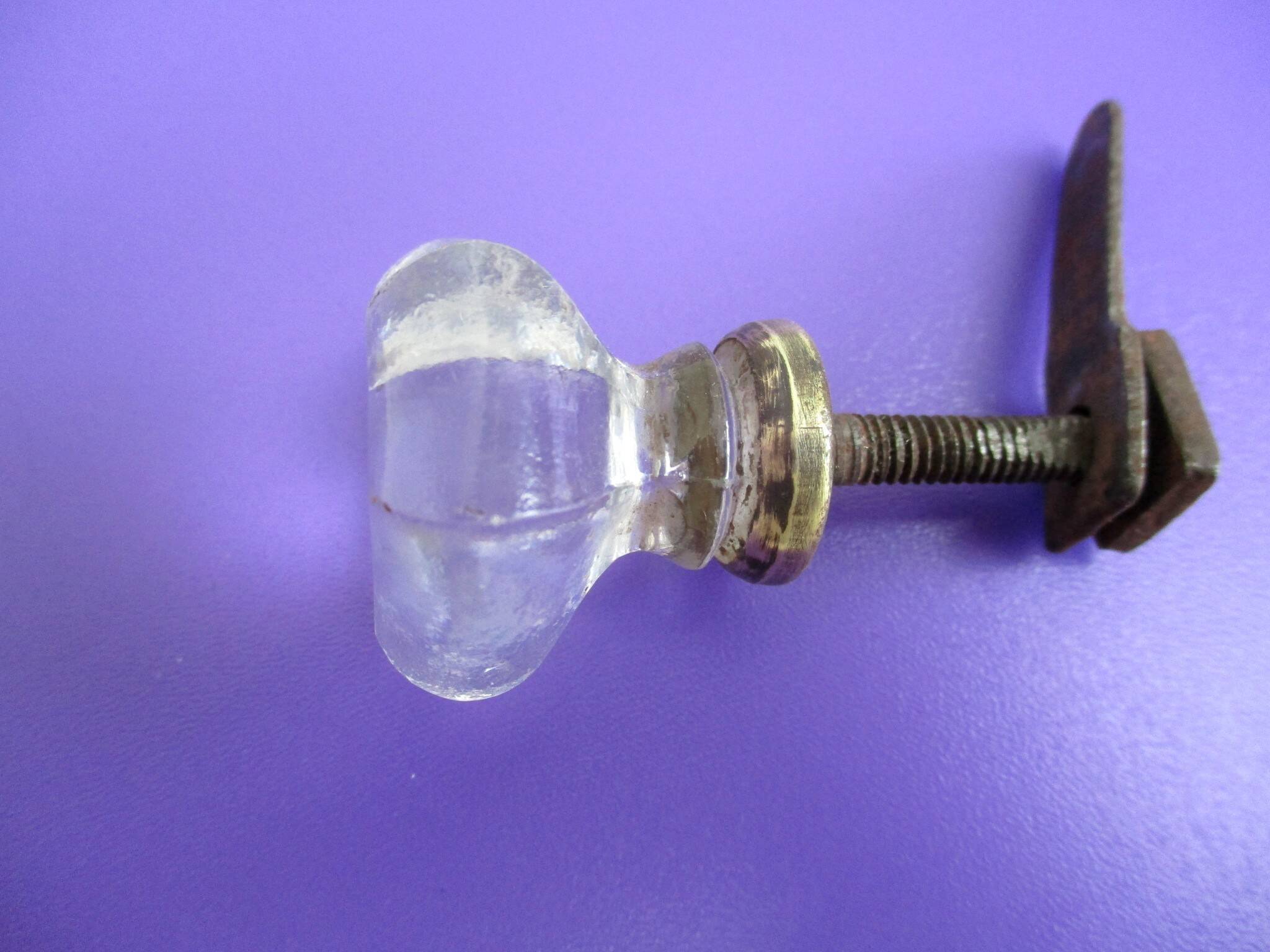Antique glass knob for furniture - glass or crystal