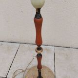 Lampadaire vintage marbre tissu année 50