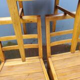 Trio of chairs 1940/50 by René Gabriel