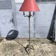 Vintage brass tripod floor lamp