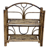 Vintage rattan shelf 1970-80