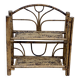 Vintage rattan shelf 1970-80