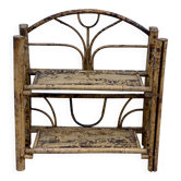 Vintage rattan shelf 1970-80