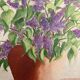 Watercolor bouquet lilac vintage