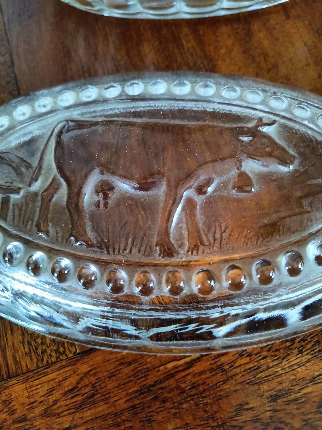Vintage "cow" butter dish