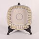 Geometric tracing ceramic vide-poche bowl, 1960s.