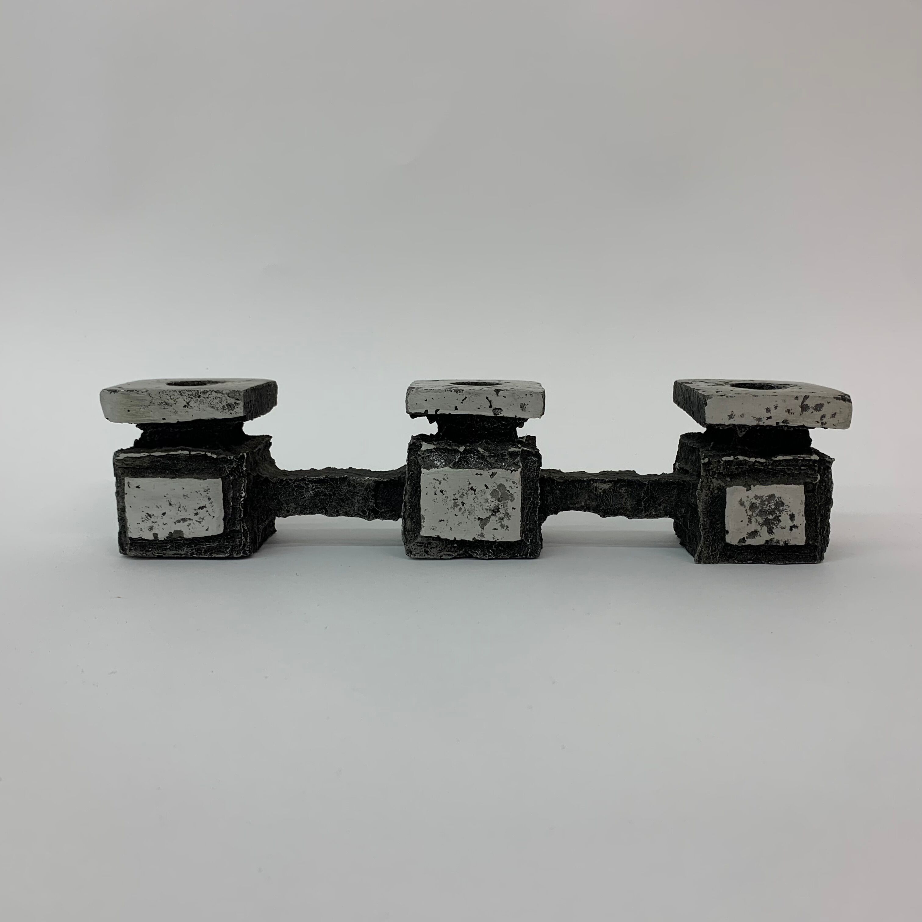Mid-century design brutalist candle holder , 1970’s