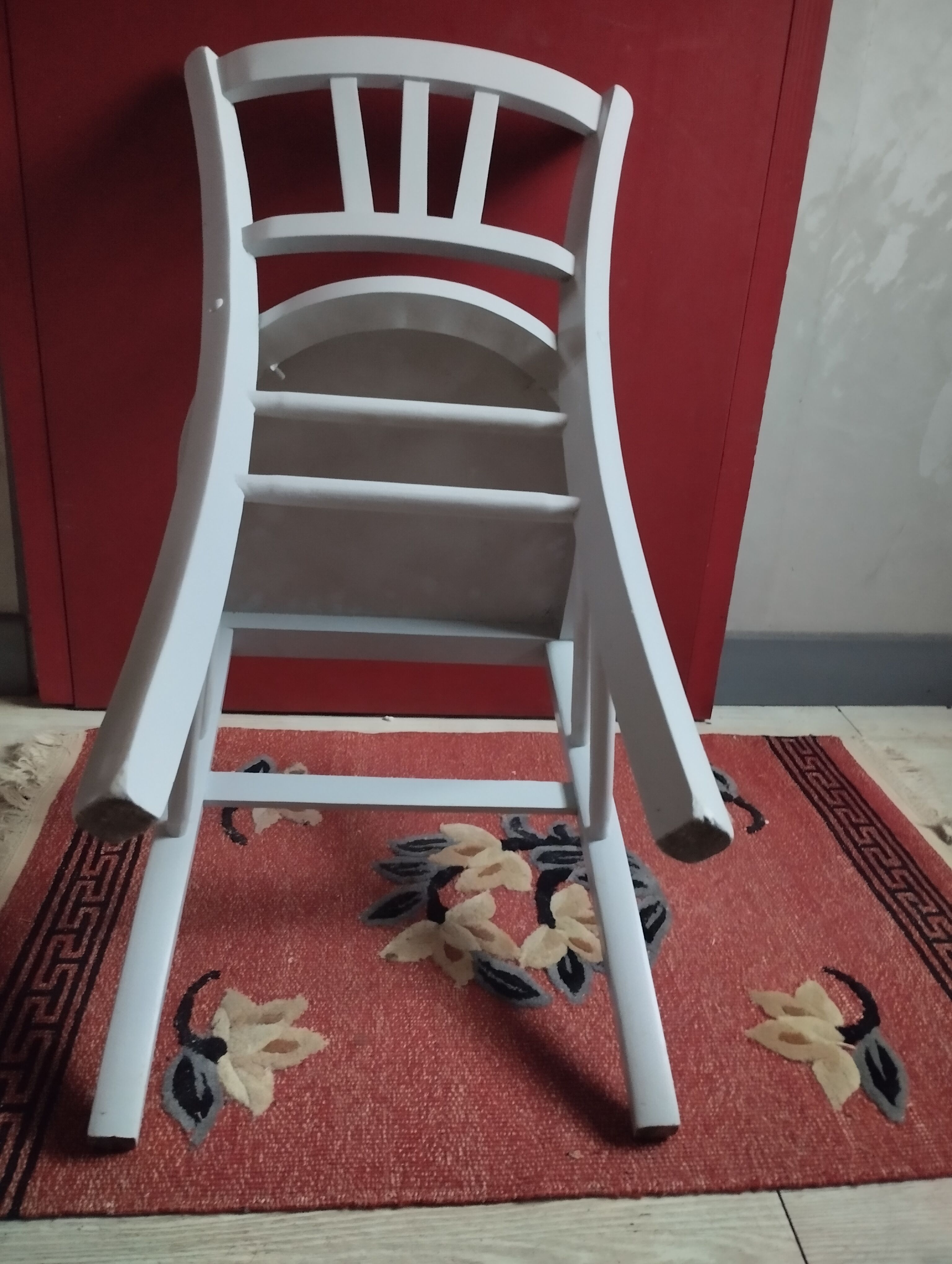 Vintage bistro chair, grey